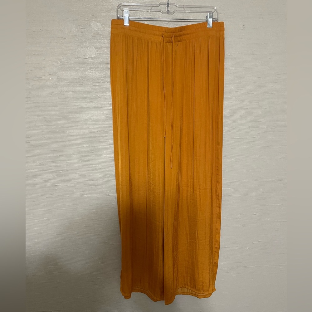 Silky Wide-Leg Pants